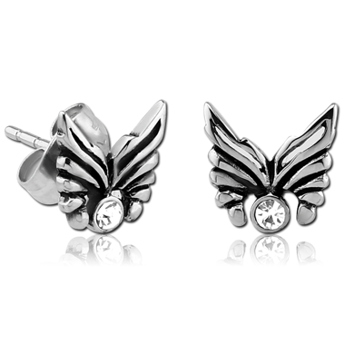 316L SURGICAL STEEL EAR STUDS PAIR