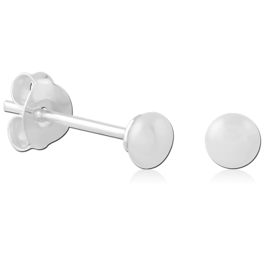 STERLING SILVER 925 PLATED JEWELED EAR STUDS PAIR