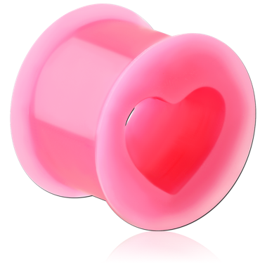 SILICONE DOUBLE FLARED HEART TUNNEL