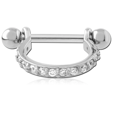 SURGICAL STEEL JEWELED CARTLAGE SHIELD
