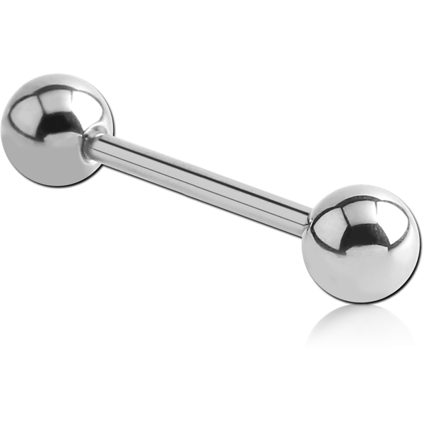 14K WHITE GOLD BARBELL W14BL