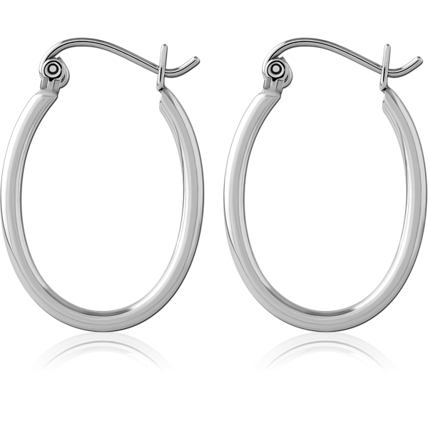 SURGICAL STEEL WIRE HOOP EARRINGS SCEH012