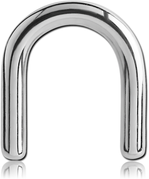 U-Shaped Septum Retainer Ring - 316L Surgical Steel, 16G Or 14G, 5/16" Or 3/8" Diameter