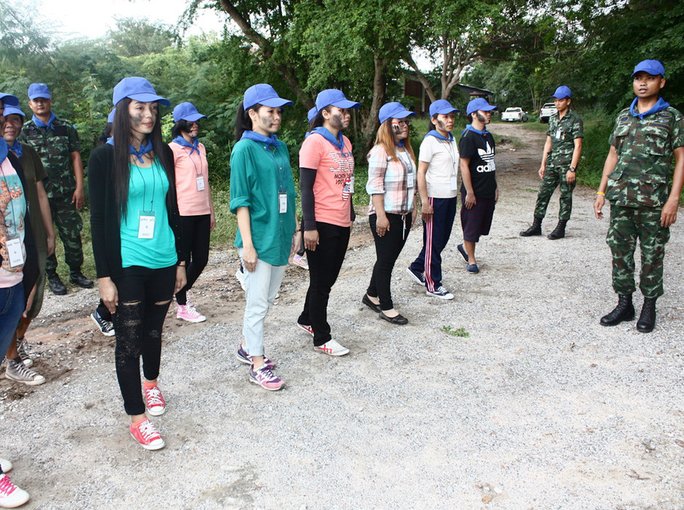 employees at training