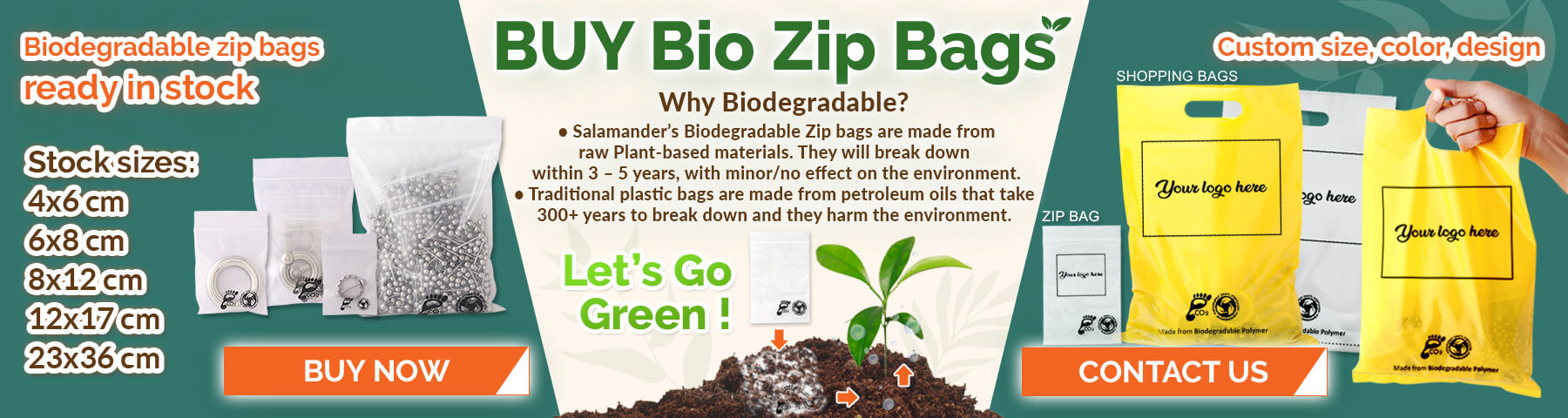 Biodegradable Zip Bags